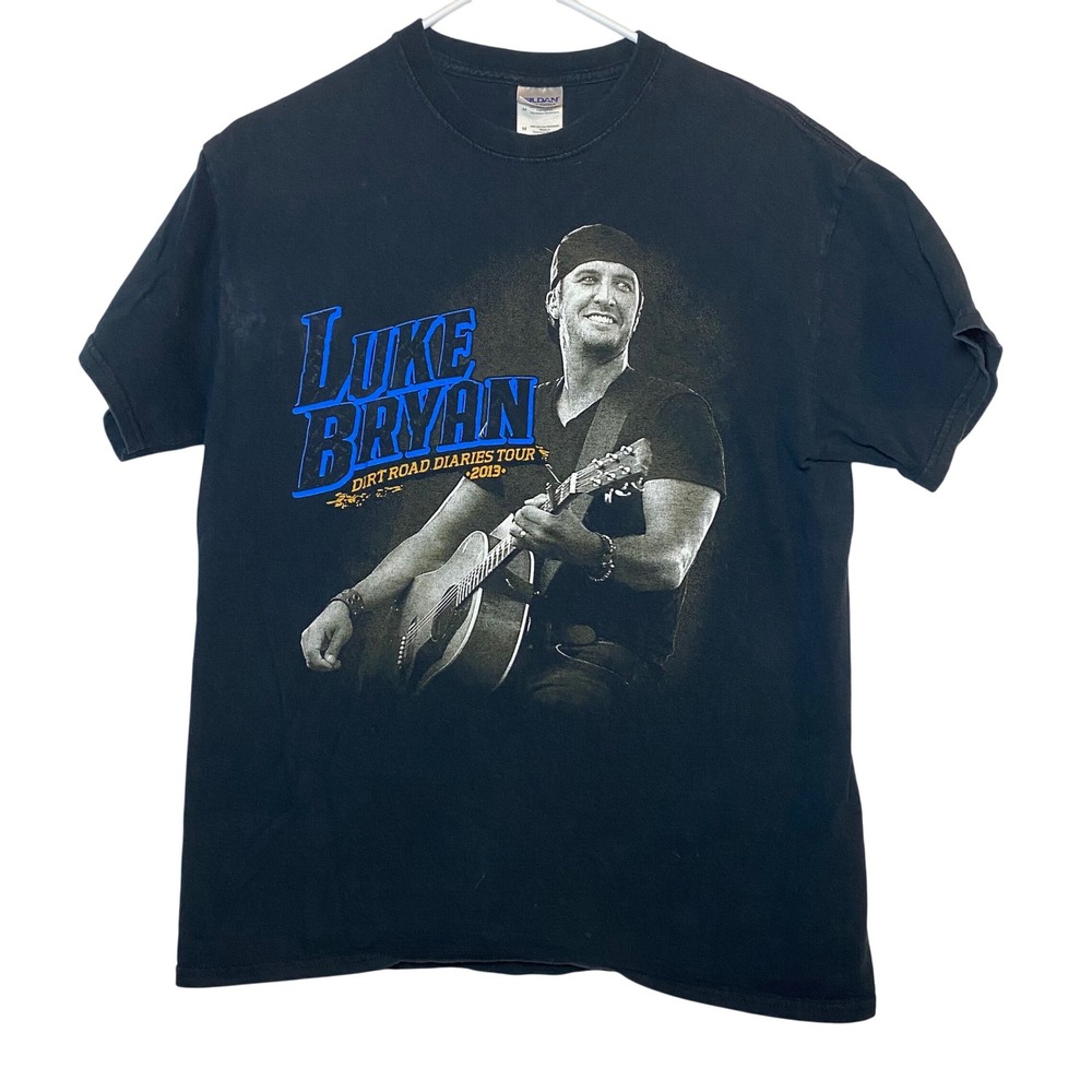 Luke Bryan Dirt Road Diaries Tour 2013 Graphic T-Shirt Gildan Mens Country‎